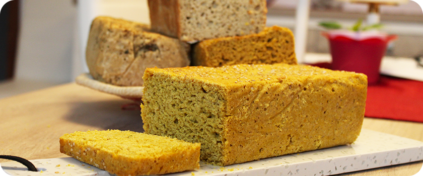 Pan de Cúrcuma sin gluten de Exótica de Oky